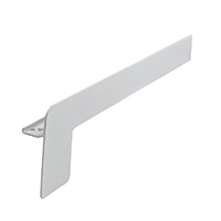 Klinkerabschluss in RAL9016 Weiß