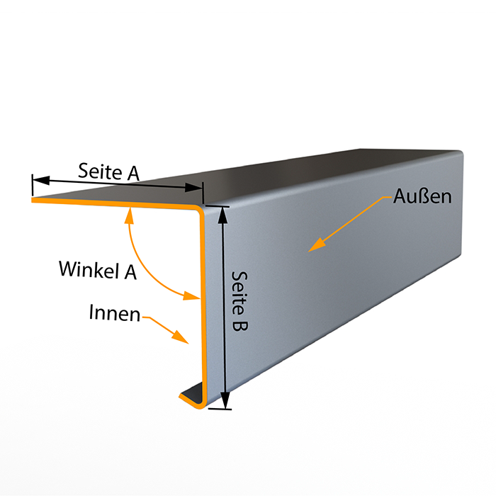 L-Profil-Tropfnase Skizze