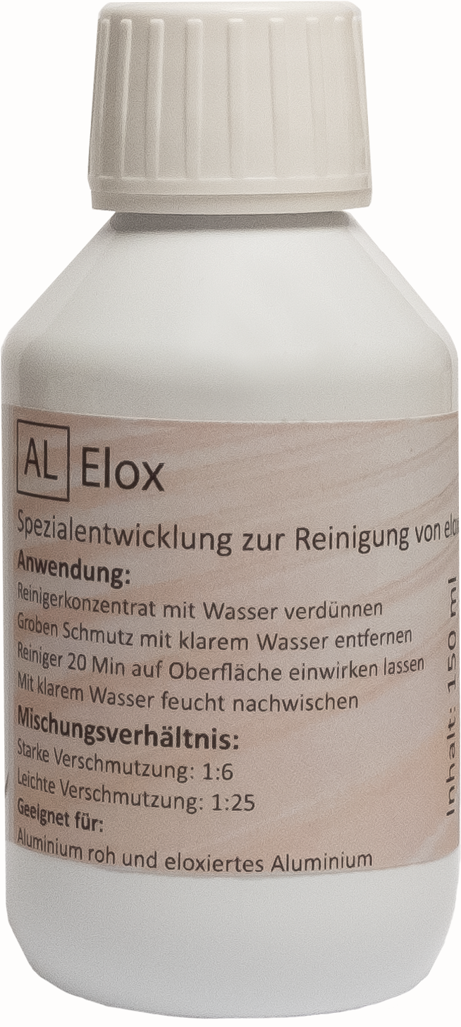 Reiniger für eloxierte Oberflächen 150 ml - AL Elox Reiniger für eloxierte Oberflächen 150 ml - AL Elox